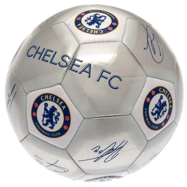 Chelsea FC Fodbold med officielle underskrifter - Størrelse 5