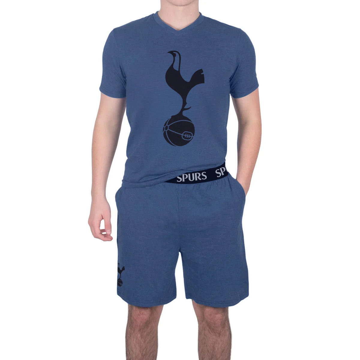Officielle Tottenham Hotspur FC pyjamas til mænd – kort sæt