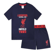 Officielle Liverpool FC pyjamaser til drenge – kortærmet sæt