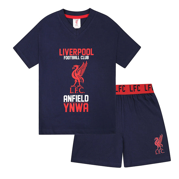 Officielle Liverpool FC pyjamaser til drenge – kortærmet sæt