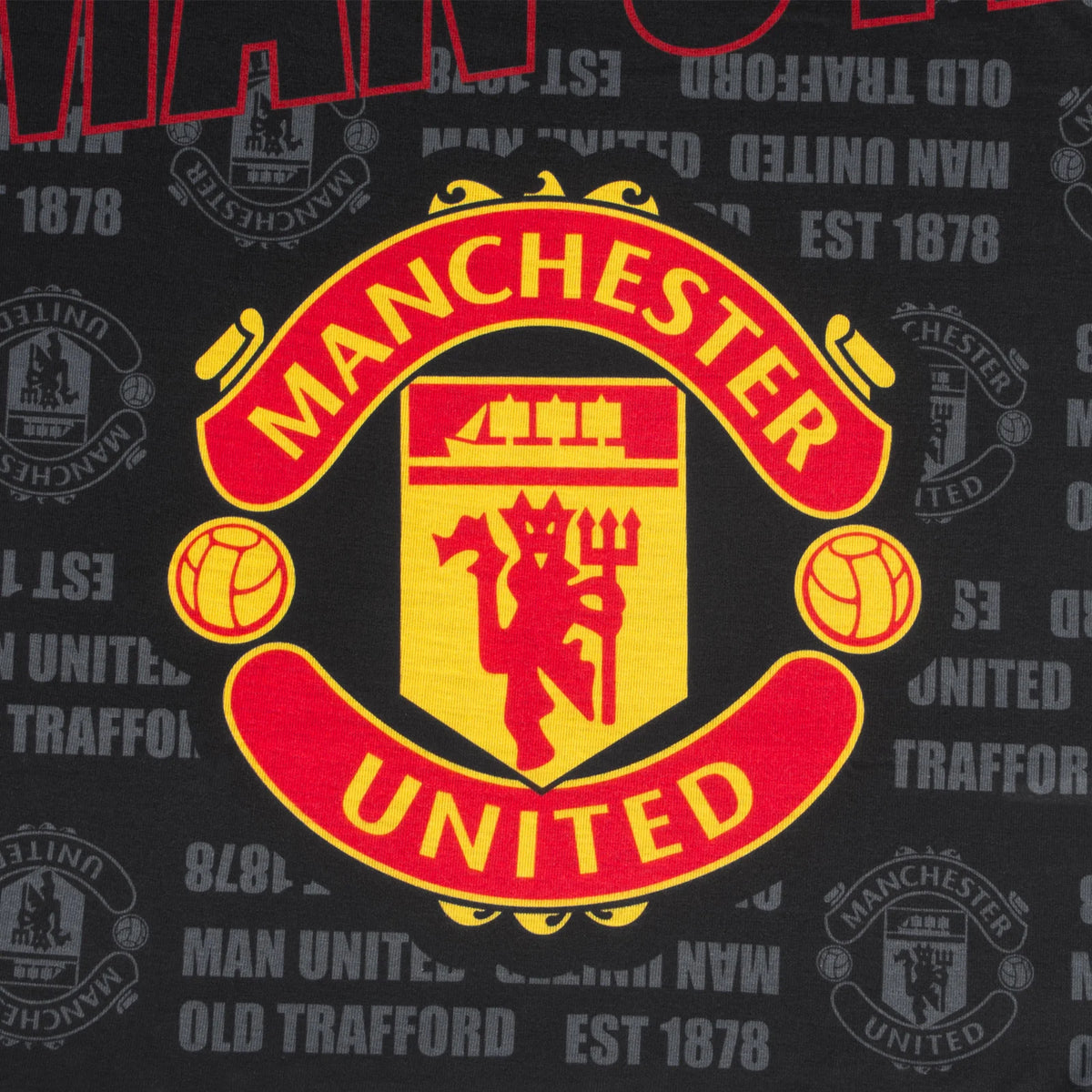 Officiel MUFC Børne Pyjamas – Kort Model
