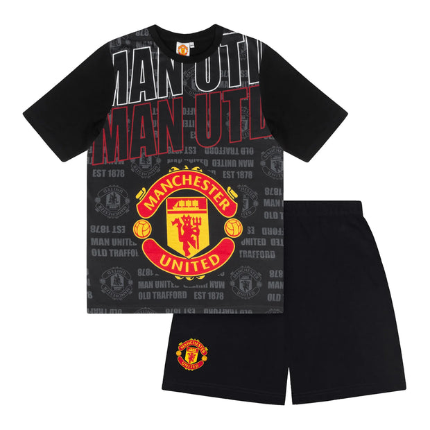 Officiel MUFC Børne Pyjamas – Kort Model