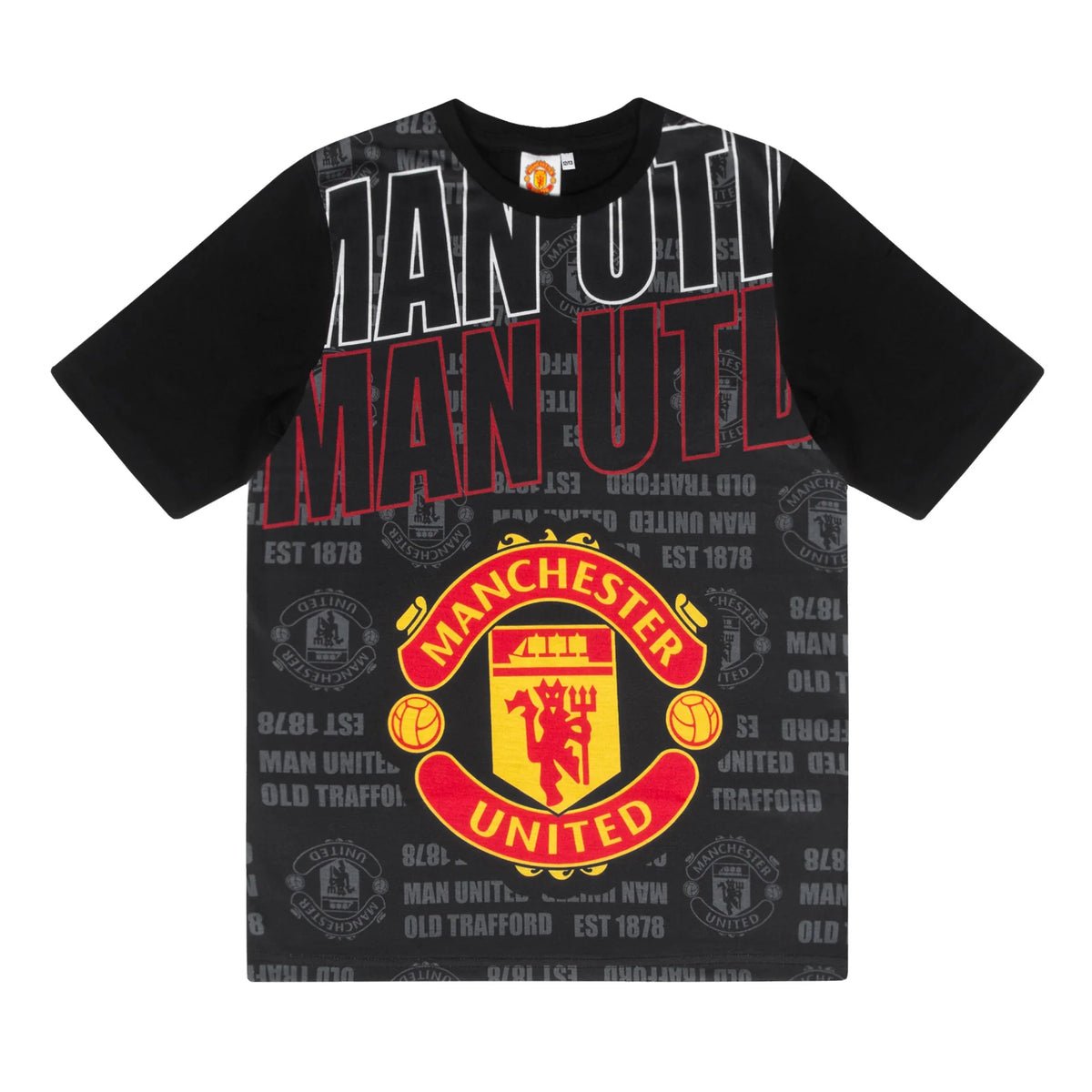 Officiel MUFC Børne Pyjamas – Kort Model