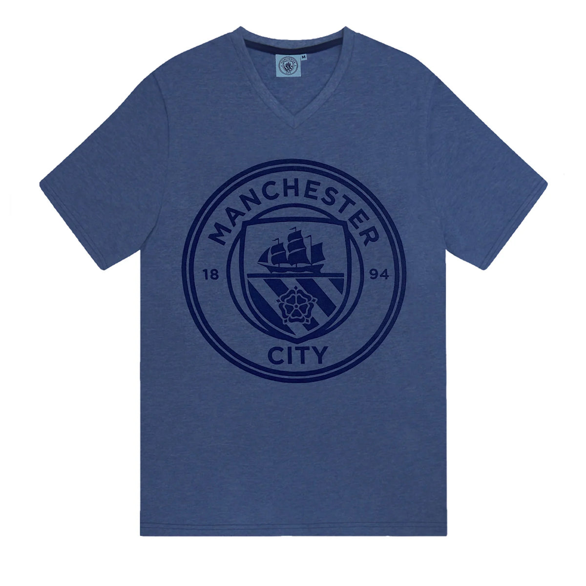Officielle Manchester City FC pyjamas til mænd – kort sæt