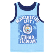 Officiel Manchester City FC boxershorts & undertrøje sæt til drenge