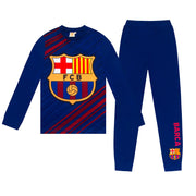 FC Barcelona Drenge Langt Pyjamassæt – Reflex Blue