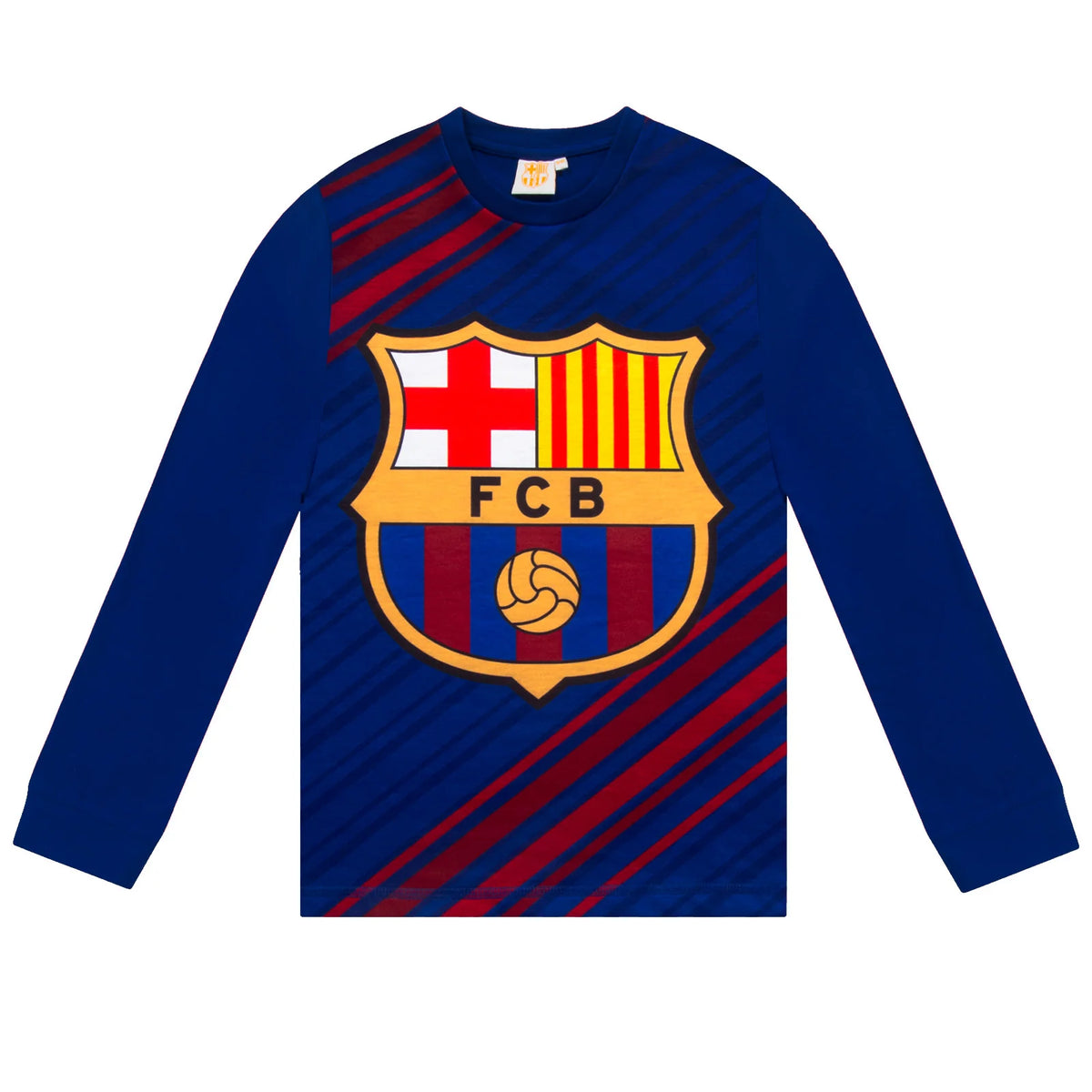 FC Barcelona Drenge Langt Pyjamassæt – Reflex Blue