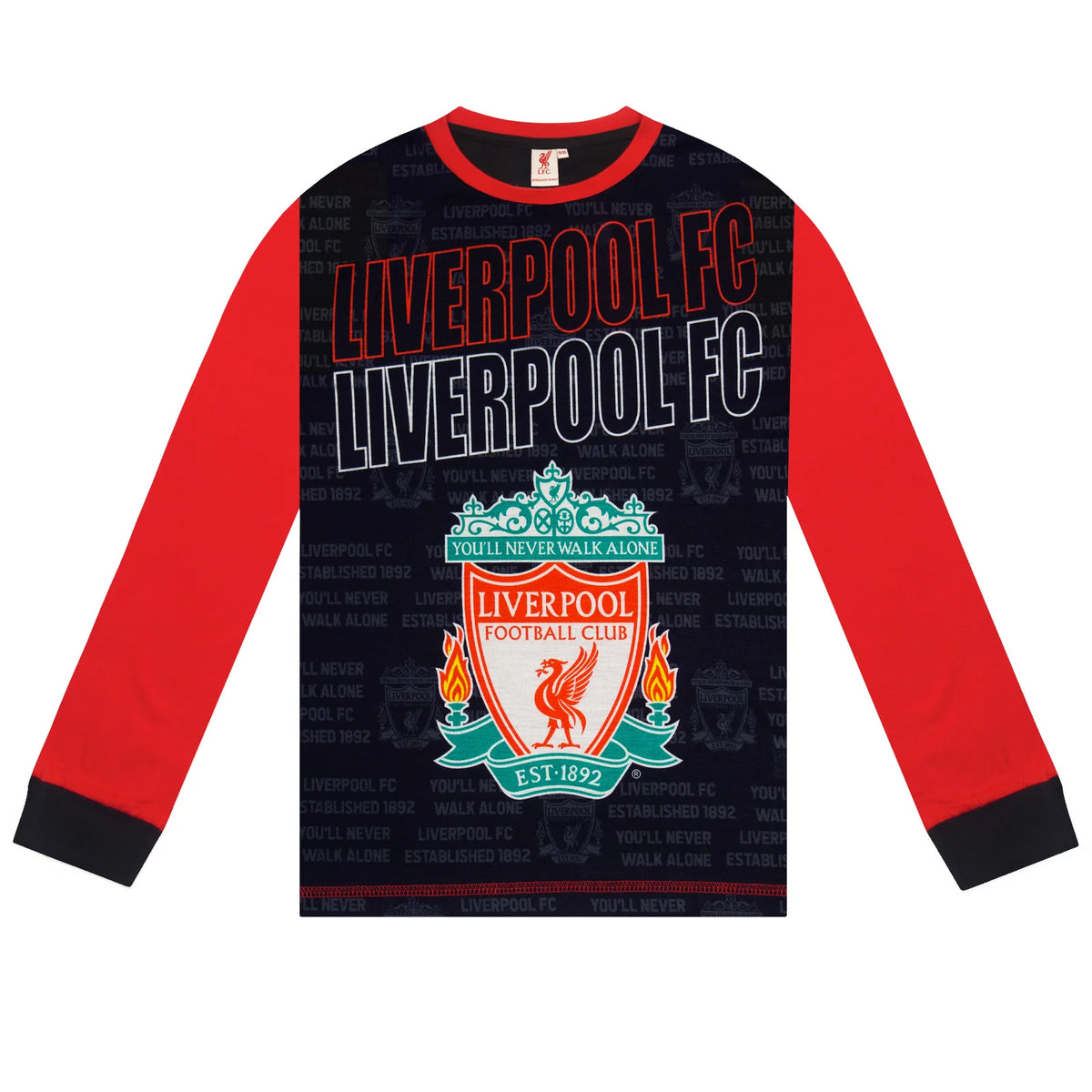 Officielt Liverpool FC nattøj til drenge – lange pyjamas