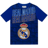 Real Madrid Drenge Kort Pyjamassæt – Reflex Blue