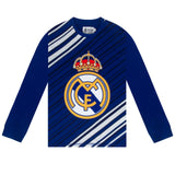 Real Madrid Drenge Langt Pyjamassæt – Reflex Blue