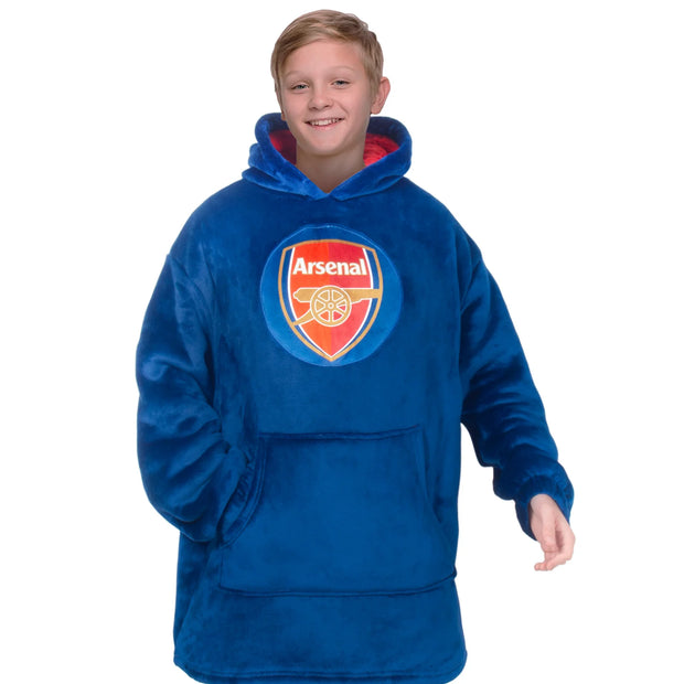 Officiel Arsenal børne-hoodie med tæppefunktion – oversized