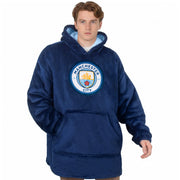 Officiel Manchester City oversized hoodie-tæppe til voksne