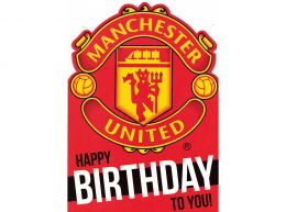 Manchester United Fødselsdagskort