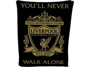 Liverpool sort fleece tæppe