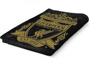 Liverpool sort fleece tæppe