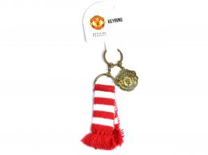Manchester United tørklæde-nøglering