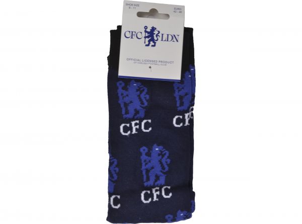 Chelsea FC strømper – junior (UK 4–6,5 / EU 36–39)
