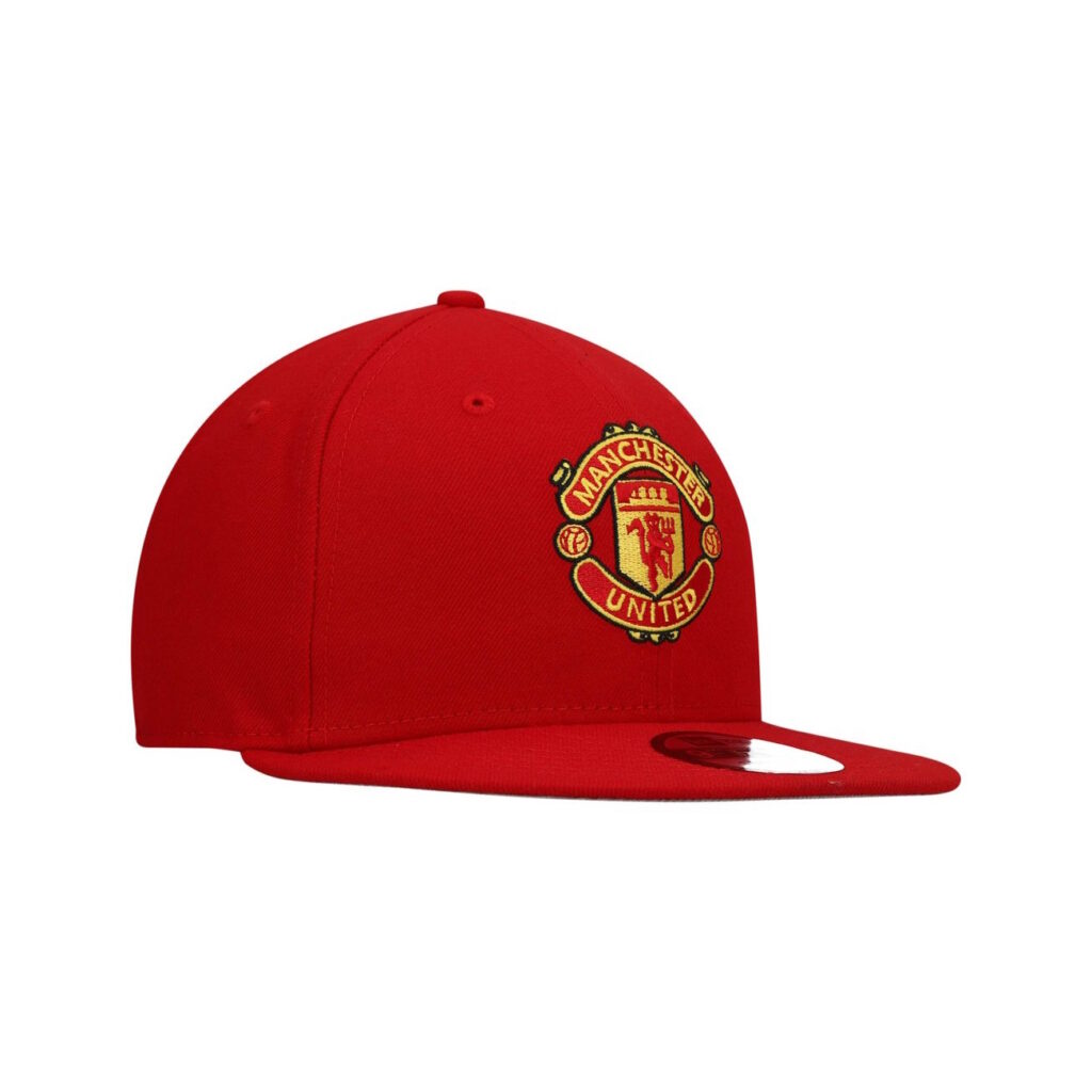 Manchester United New Era 9FIFTY Flat Peak Snapback Cap – Rød
