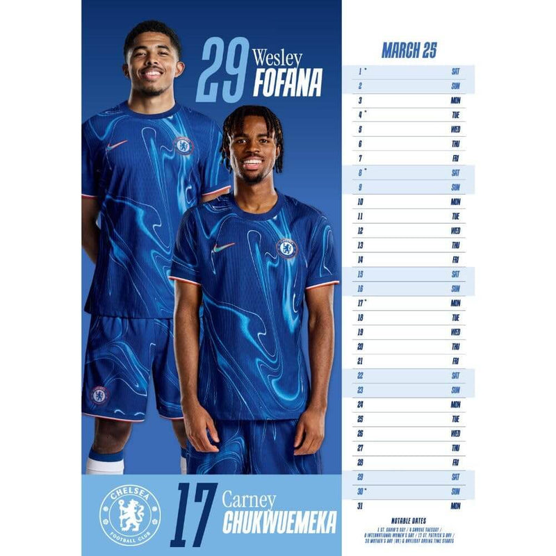 Chelsea FC 2025 kalender