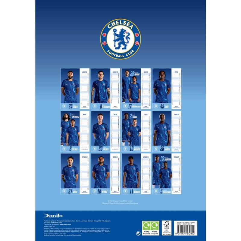 Chelsea FC 2025 kalender