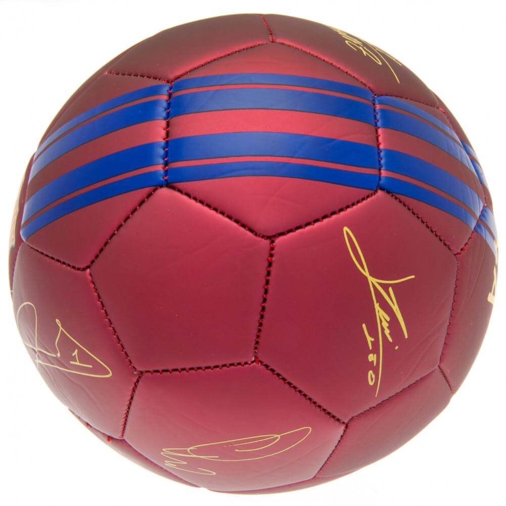 FC Barcelona fodbold m. autografer