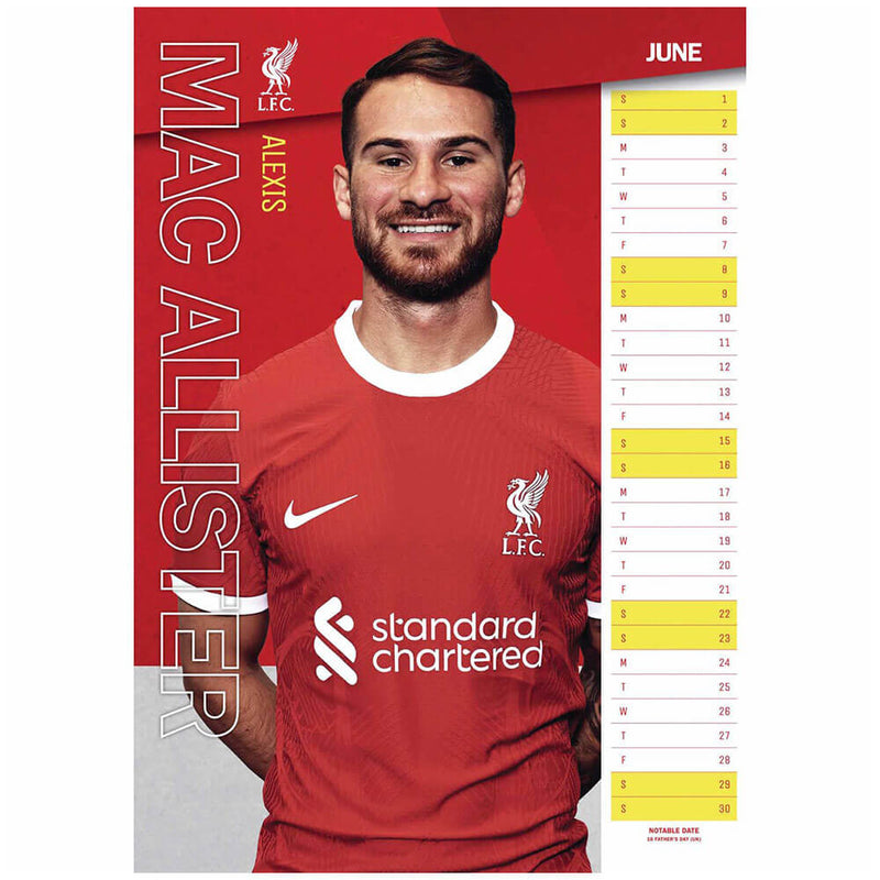 Liverpool FC 2024 kalender