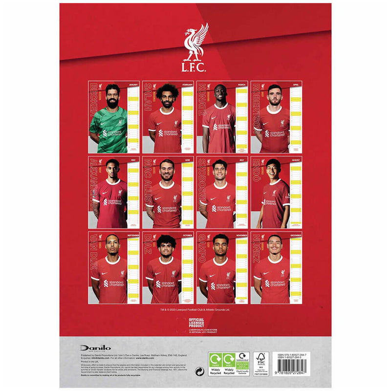 Liverpool FC 2024 kalender