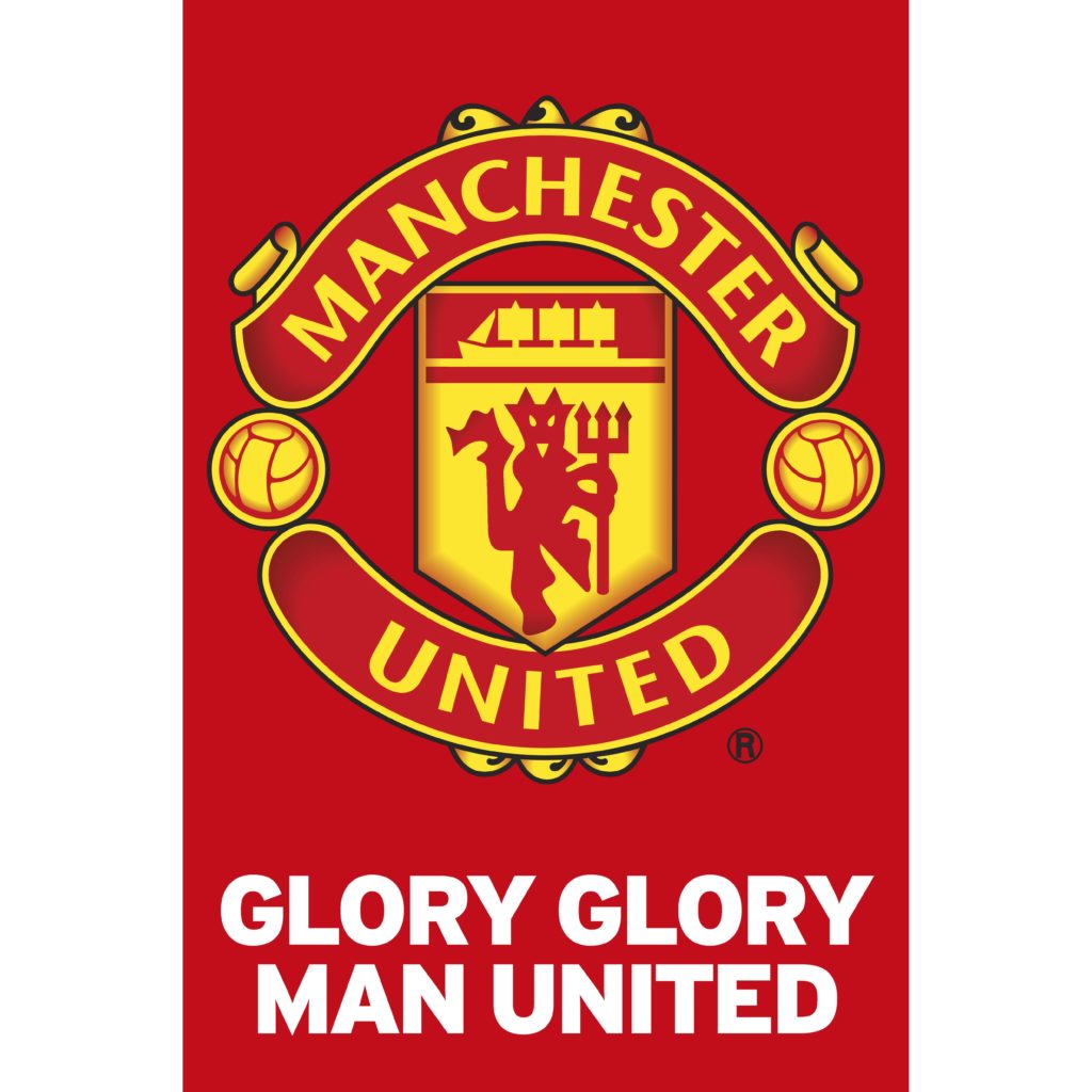 Manchester United “Glory Glory” Klublogo Plakat