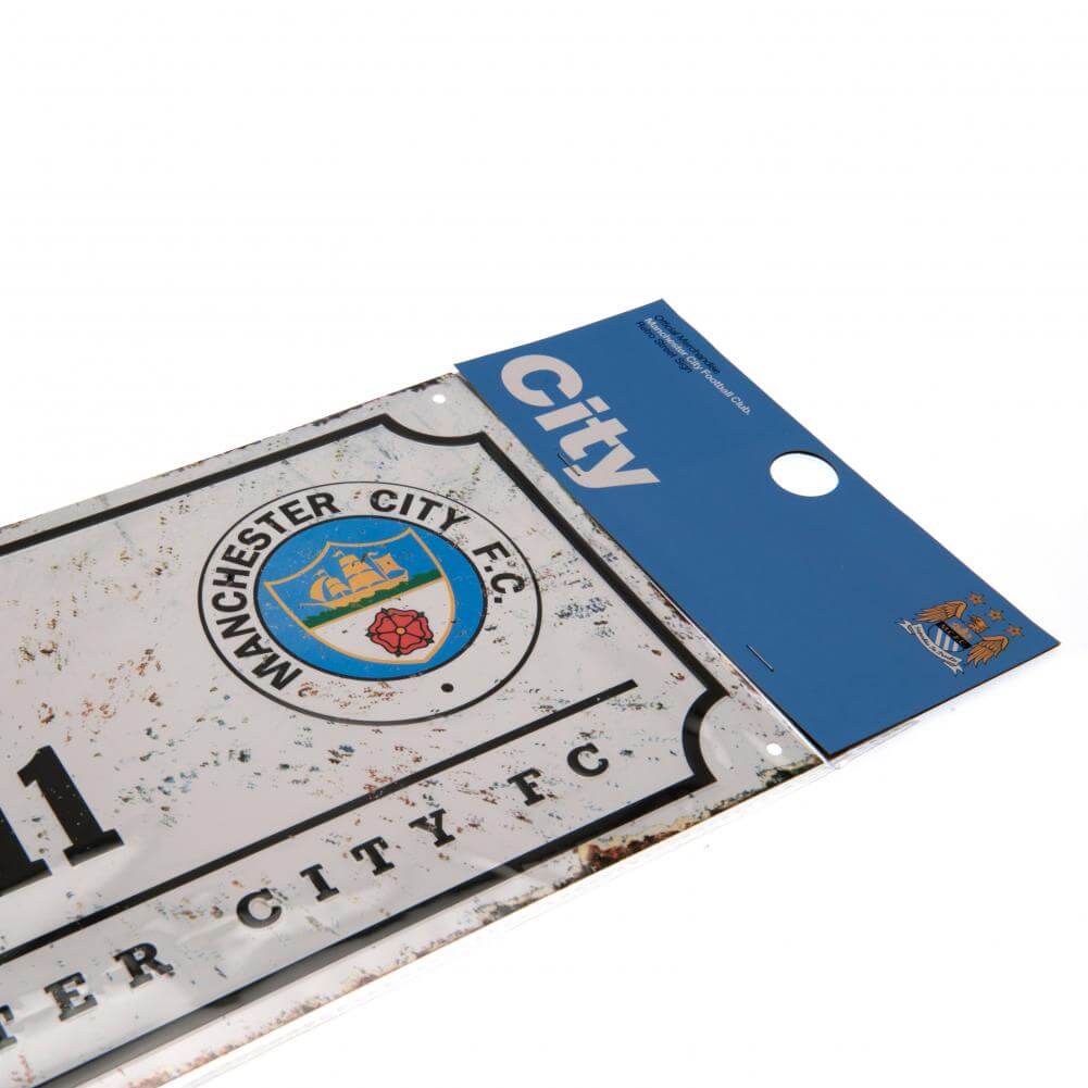 Manchester City Retro metalskilt