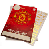 Manchester United Fødselsdagskort m. klistermærker
