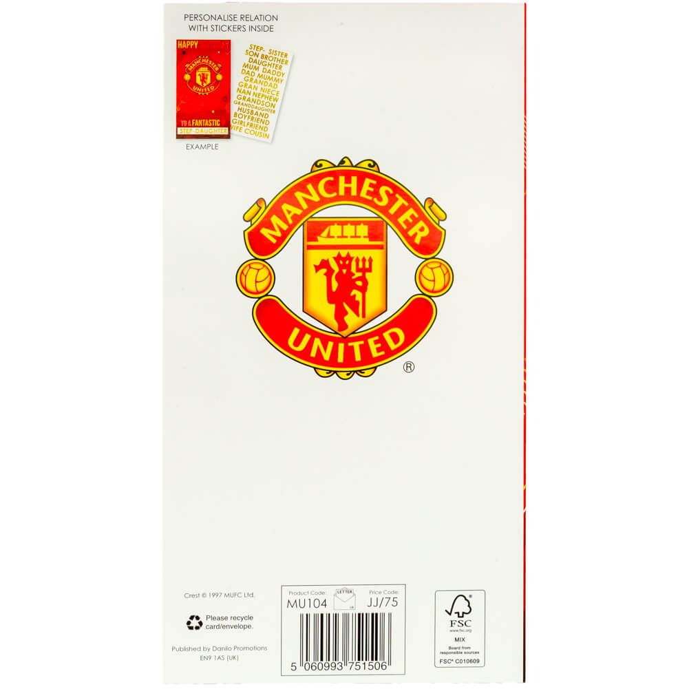 Manchester United Personligt fødselsdagskort