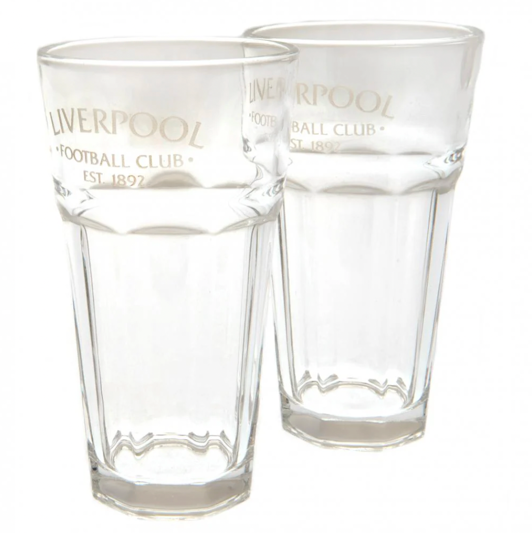 Liverpool FC Debossed Tumbler Glas – 2-pak