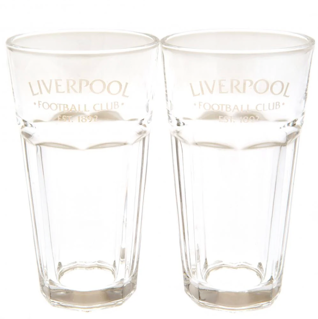 Liverpool FC Debossed Tumbler Glas – 2-pak