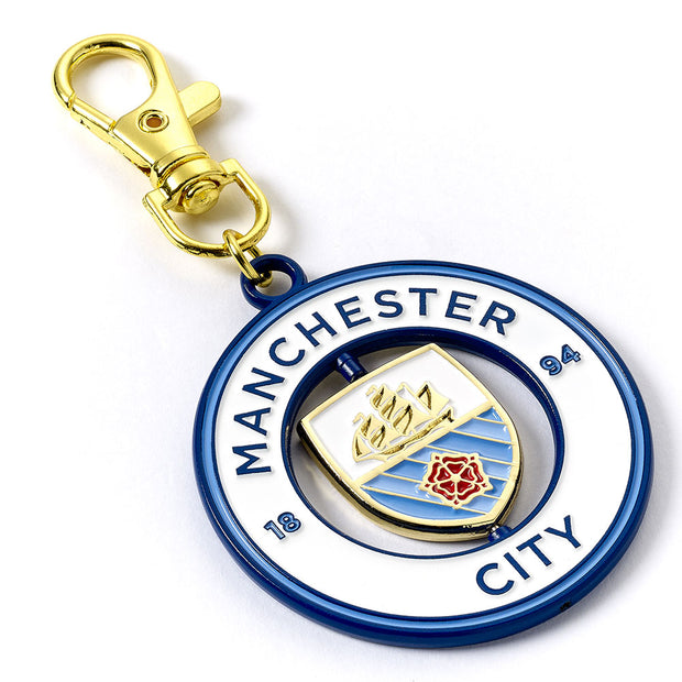 Manchester City Spinner Nøglering