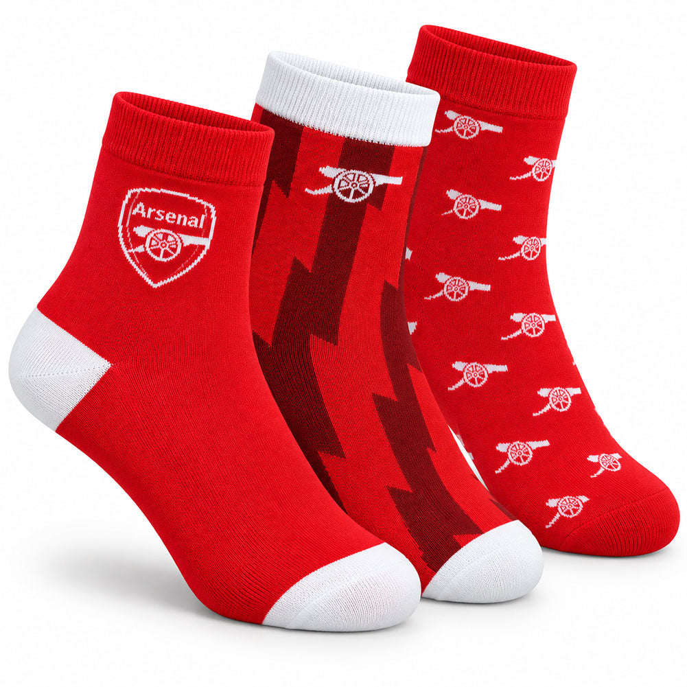 Arsenal Ankelstrømper 3 pak (37-41)
