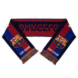 FC Barcelona halstørklæde i rød og blå med logo og teksten "COR CULER" på begge ender.