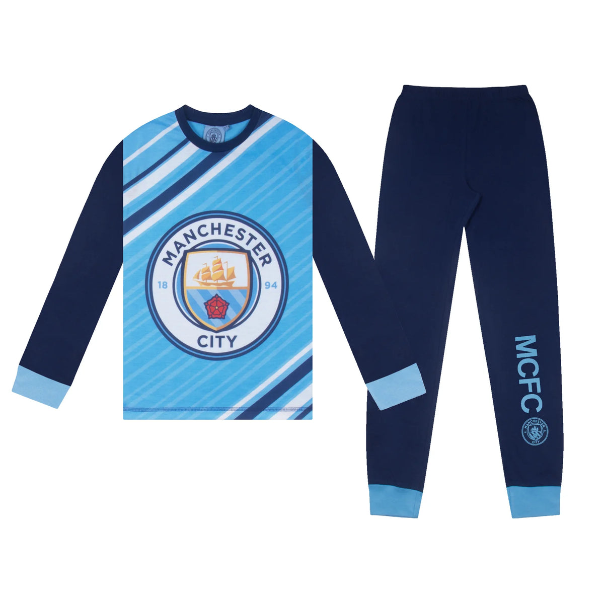 Manchester City pyjamas langt sæt