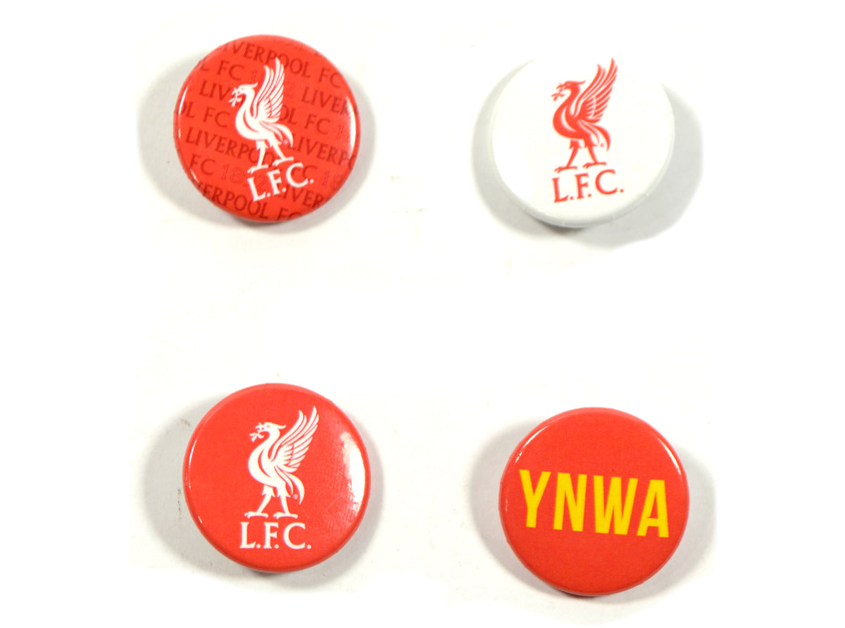 Liverpool FC Liverpool FC Sæt med 4 Button Badges