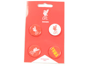 Liverpool FC Liverpool FC Sæt med 4 Button Badges
