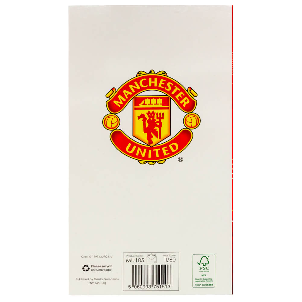 Manchester United Fødselsdagskort far