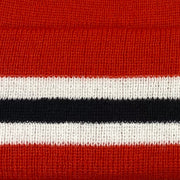Retro strikket bobble-hue i fodboldklubbens farver