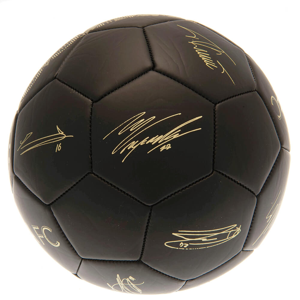 Chelsea FC Foldbold sort/guld - Størrelse 5