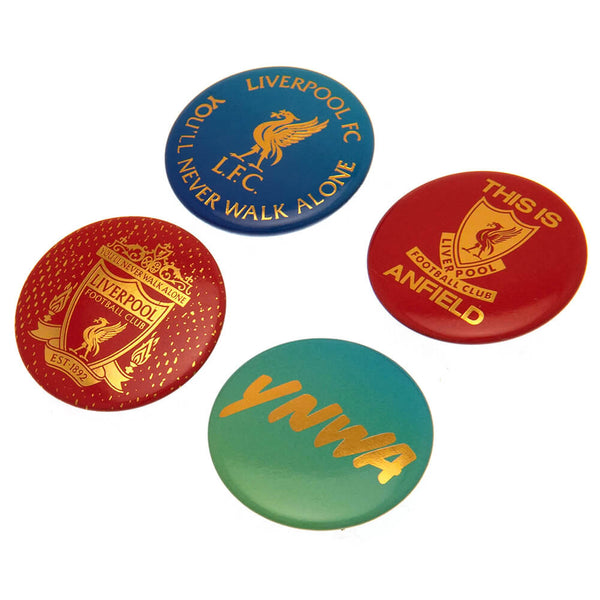 Liverpool FC Badge sæt - 4 stk