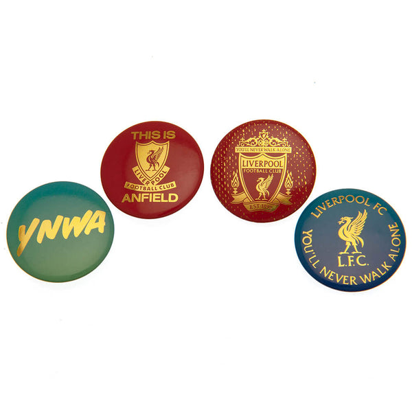 Liverpool FC Badge sæt - 4 stk