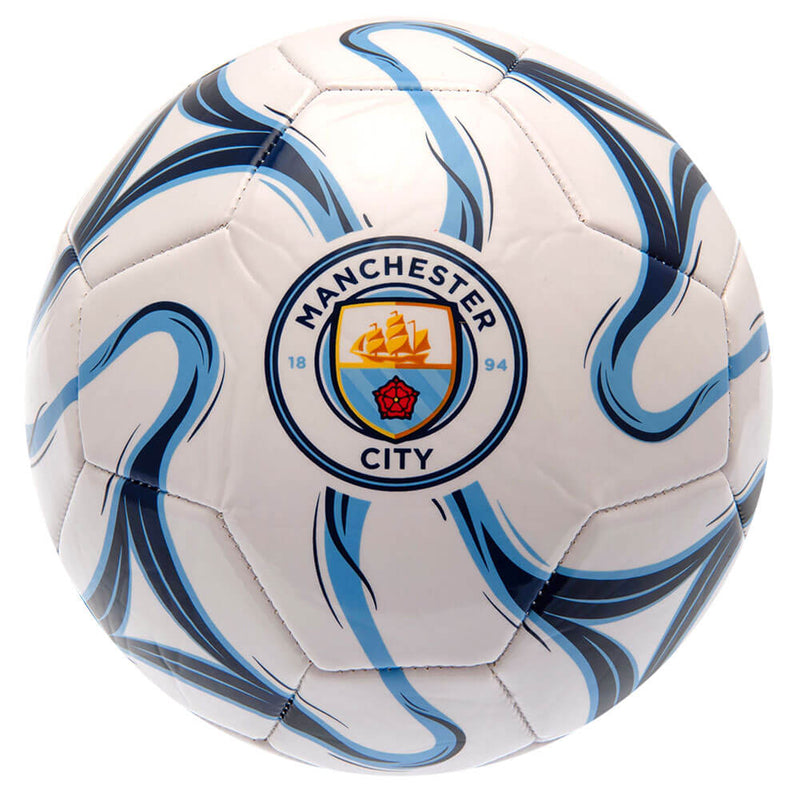 Manchester City FC Fodbold Hvid - Størrelse 5