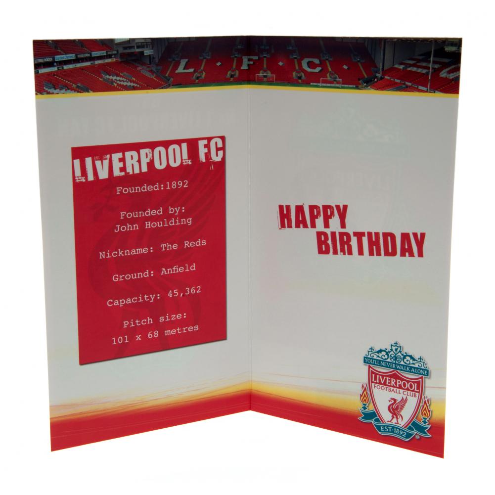 Liverpool FC Fødselsdagskort No 1 Fan