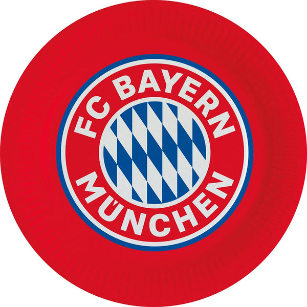 Bayern München Paptallerkner 8 stk - 23cm
