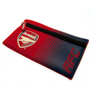 Arsenal FC penalhus med logo, lynlås med "Arsenal" mærke, rektangulær form til opbevaring.