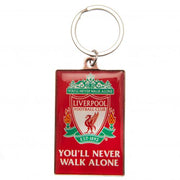 Liverpool F.C. nøglering med klublogo, liverbird og teksten "You'll Never Walk Alone".