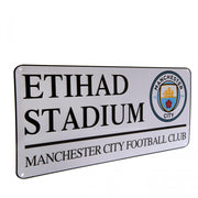 Manchester City FC Etihad stadium metal skilt